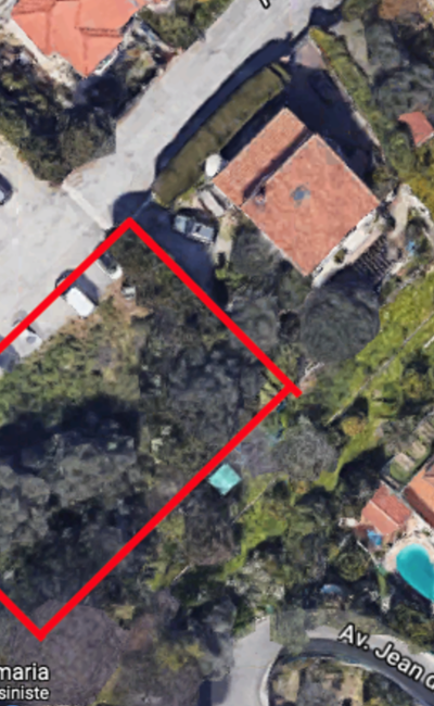 Terraced building plot with open views in Nice Scudéri Cimiez