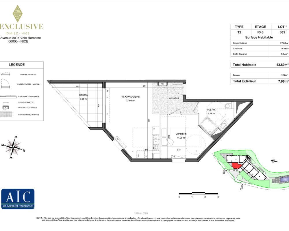 Nice Cimiez – One Bedroom Apartment Fully Renovated in Residence with Swimming Pool on the Top Floor  