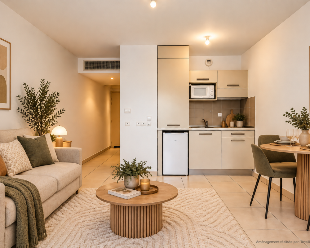Nizza â Riquier â Grazioso monolocale di 21 mÂ² in un residence con portineria e piscina