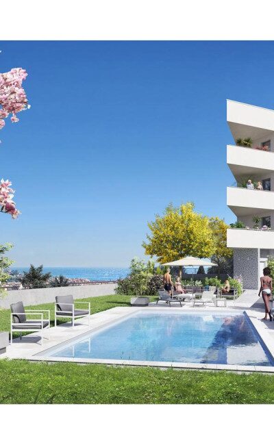 Résidence Piscine vue mer Cimiez