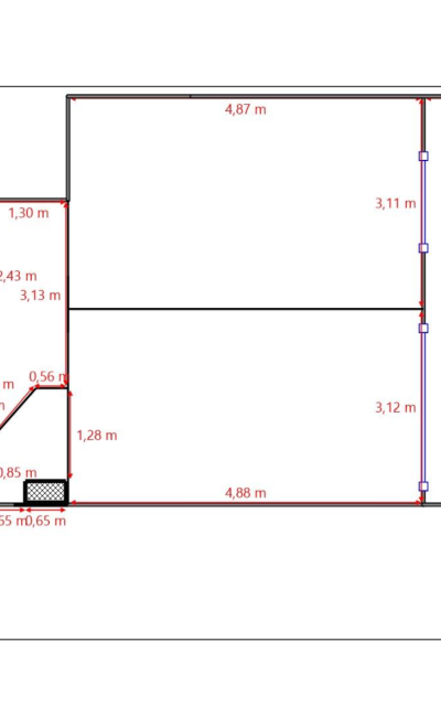 Plan de l'appartement 3 pièces de 73 m² à Cimiez, idéal pour projet de rénovation